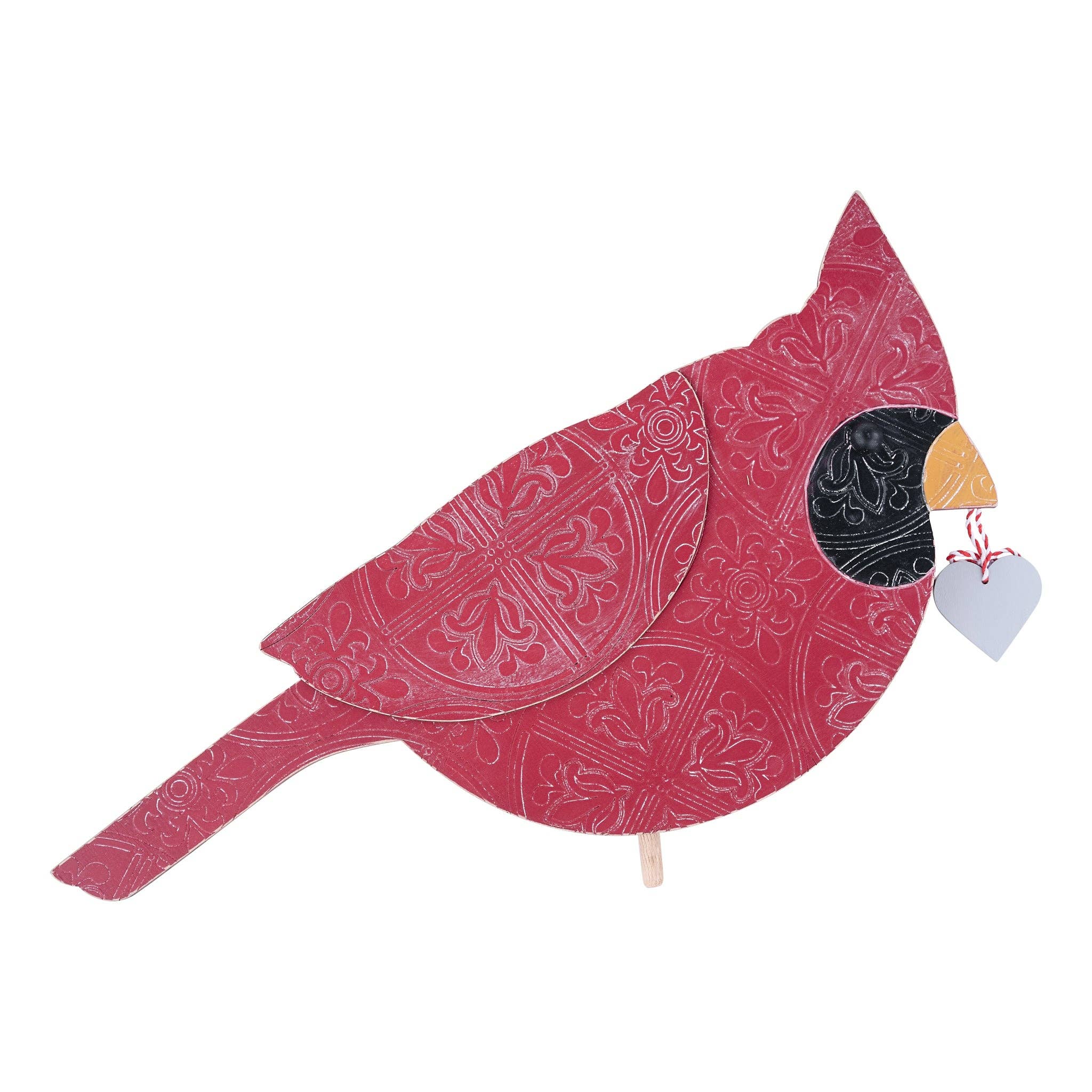 Always in my Heart Red Bird Topper - Posh West Boutique