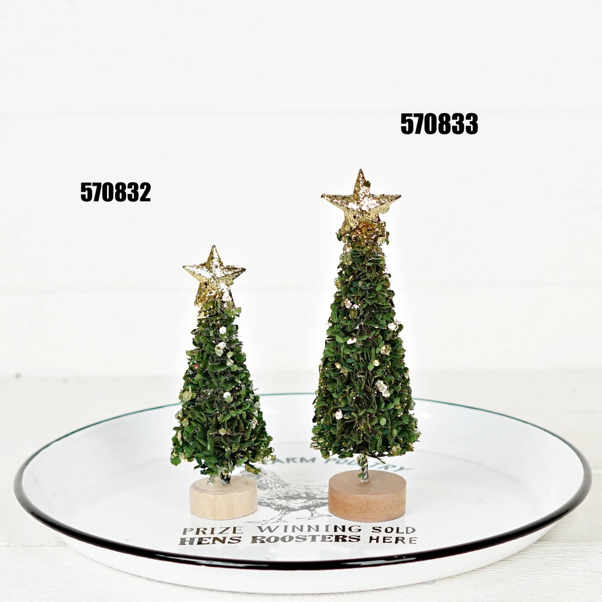 Gold Glittered Boxwood mini Tree