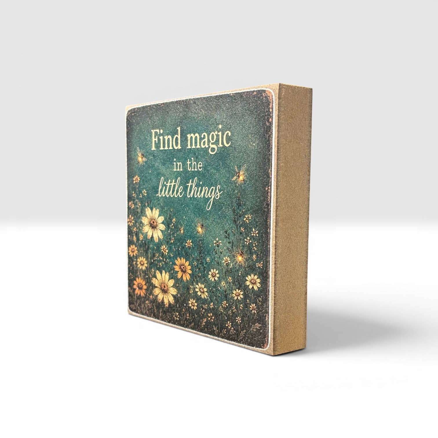 Find Magic in the Little Things Decor Block Print