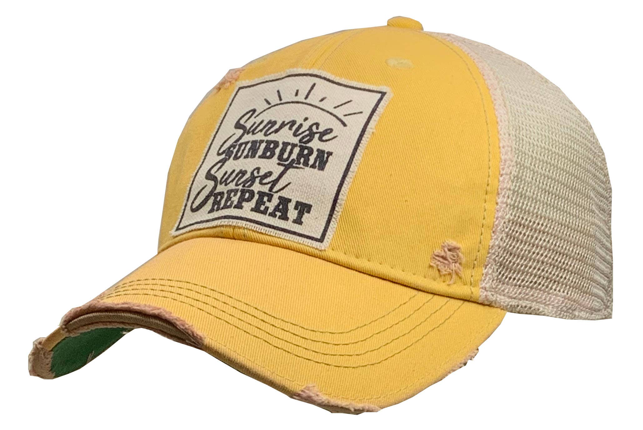 Sunrise Sunburn Sunset Repeat Trucker Hat Baseball Cap - Posh West Boutique
