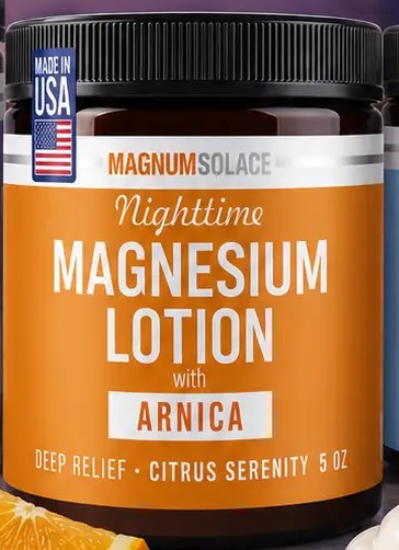 Magnum Solace Citrus Serenity w/ Arnica magnesium lotion