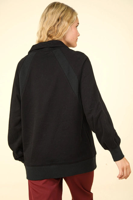 Black Half Zip Sweatshirt