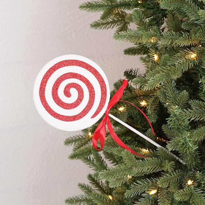 19in spray-Peppermint Lollipop Stem - Posh West Boutique