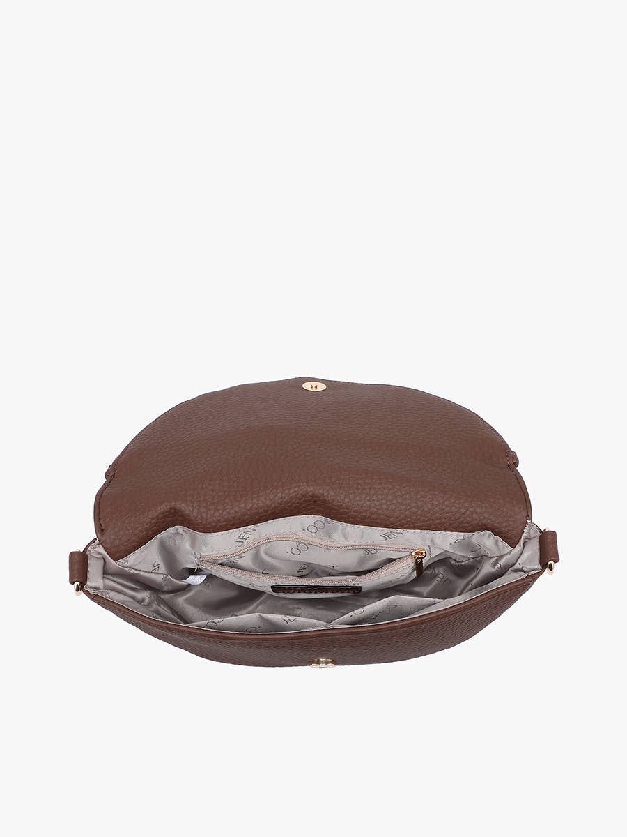 Alessandra Foldover Crescent Crossbody Bag