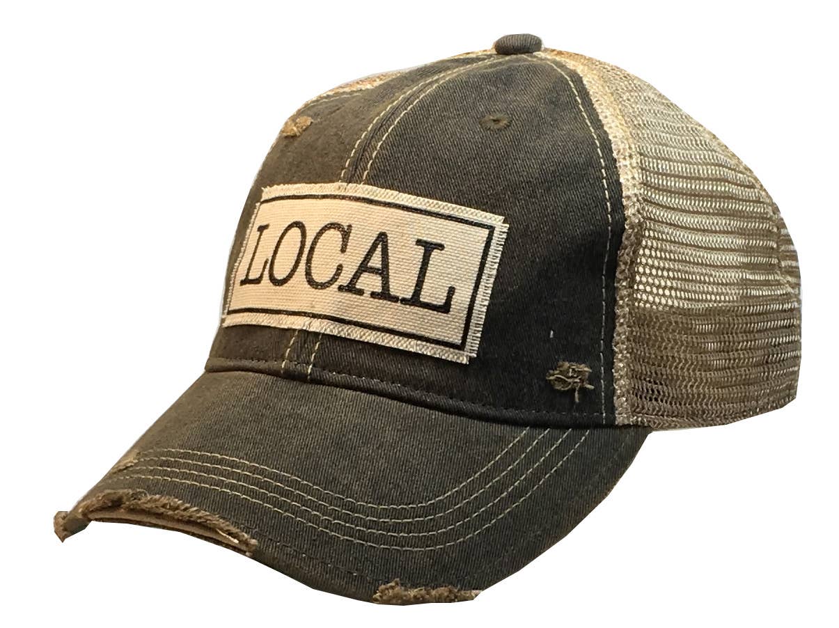 Local Distressed Trucker Cap - Posh West Boutique