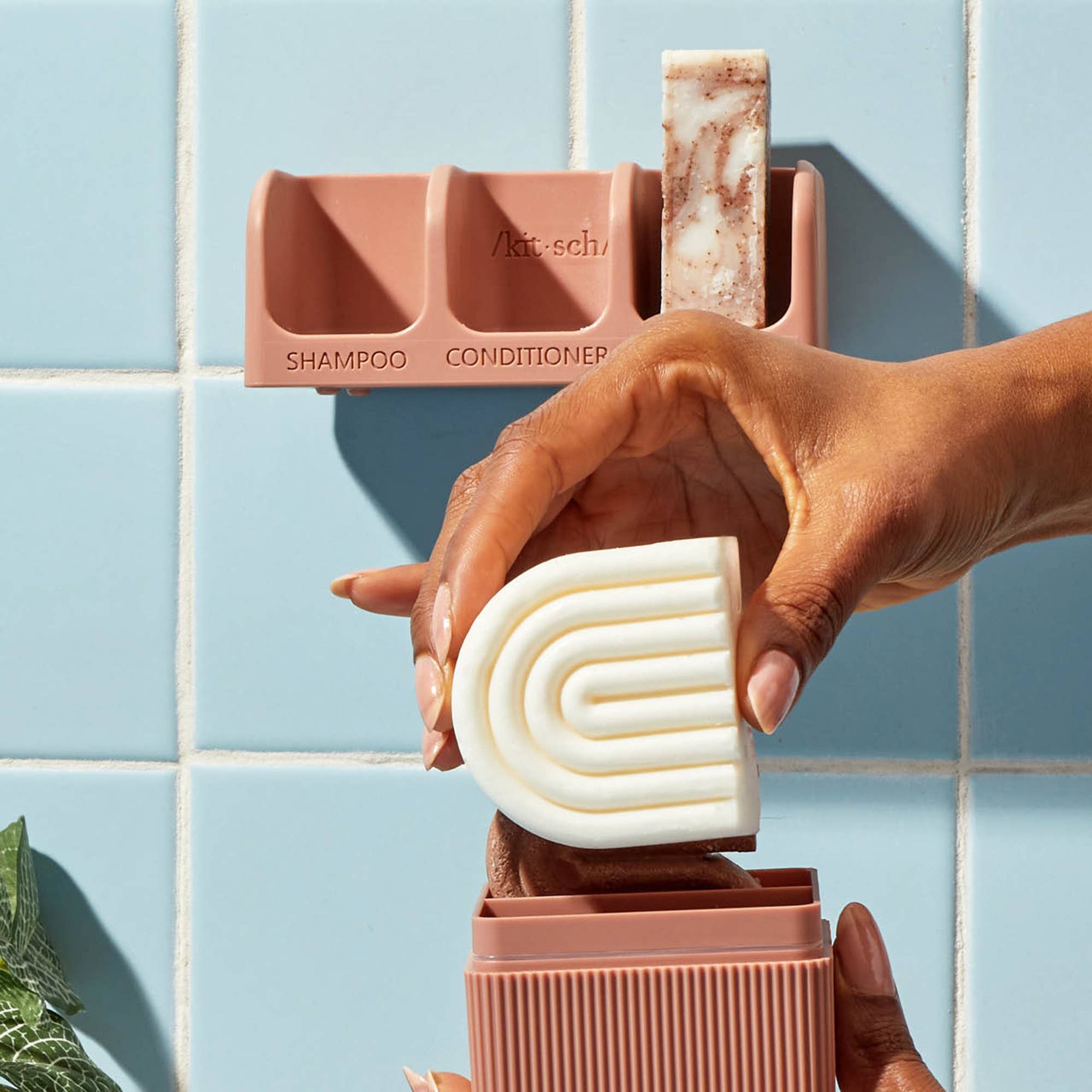 Kitsch Self-Draining Soap Dish - Terracotta