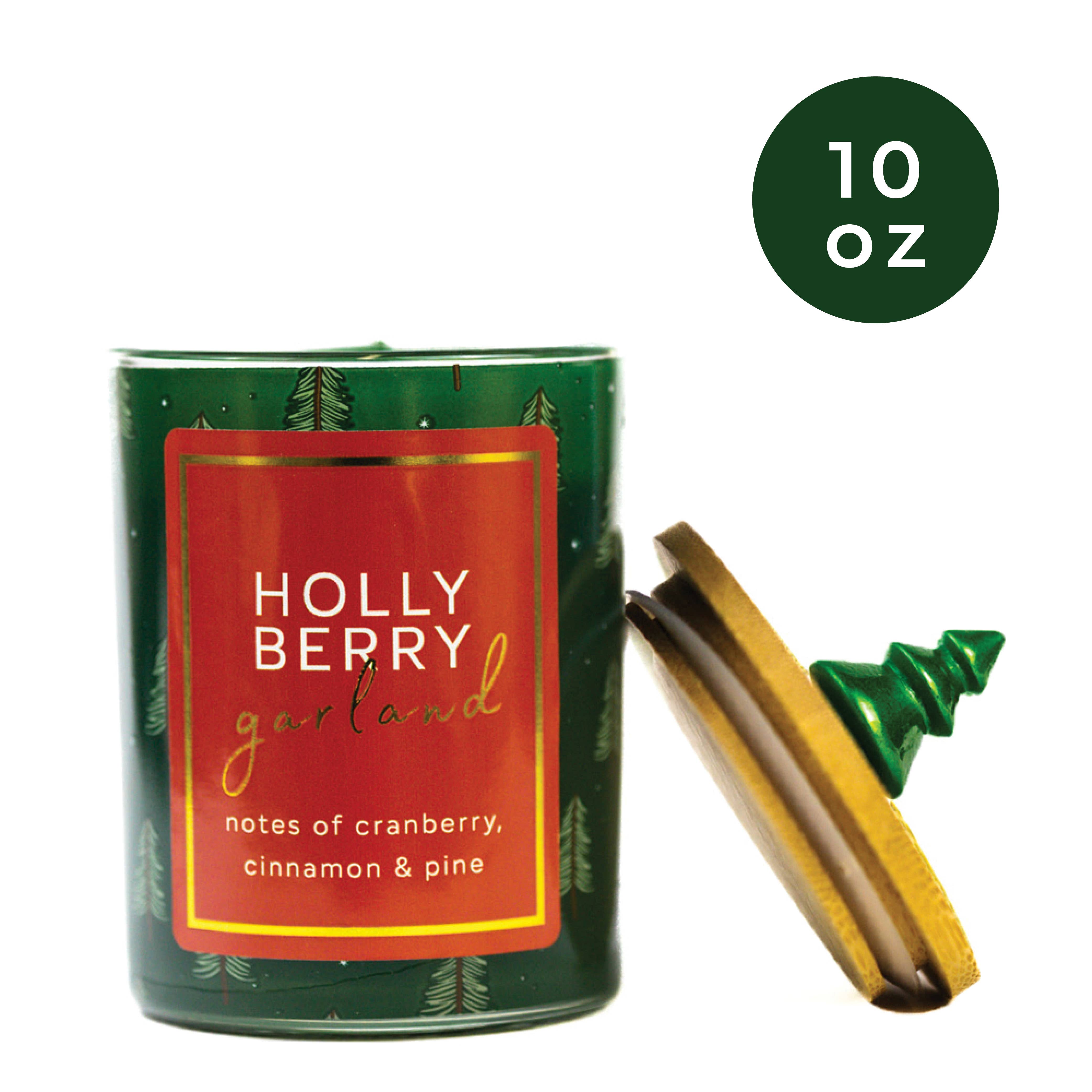 Holly Berry Garland Candle - Posh West Boutique