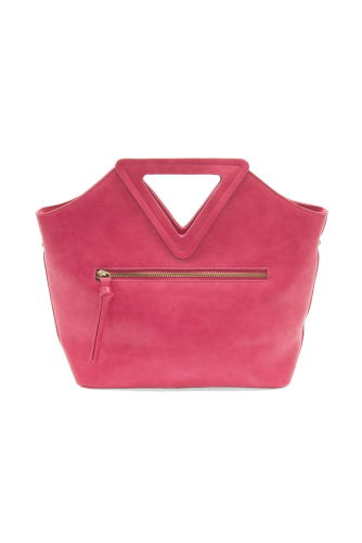 Hot Pink Sophie Triangle Handle Bag - Posh West Boutique