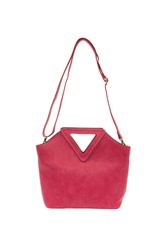 Hot Pink Sophie Triangle Handle Bag - Posh West Boutique