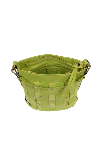 Lime Brianna Cage Bucket Bag - Posh West Boutique