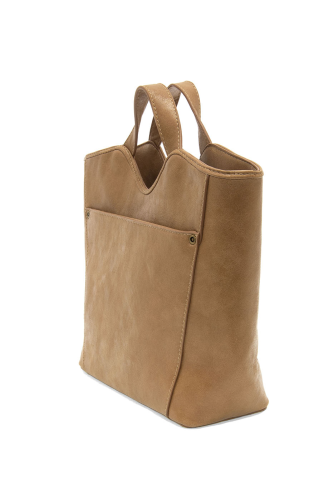 Tan Liz Medium Tote - Posh West Boutique
