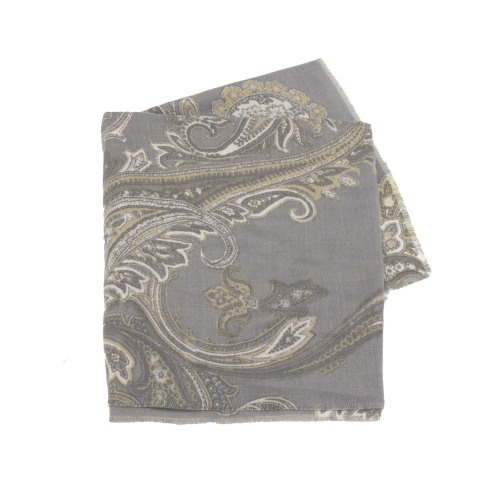 Grey Paisley Scarf - Posh West Boutique