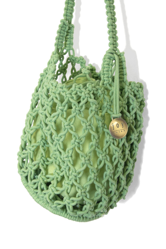 Green Faye Macrame Crossbody - Posh West Boutique