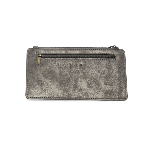 Metallic Dark Chrome Kara Mini Wallet - Posh West Boutique