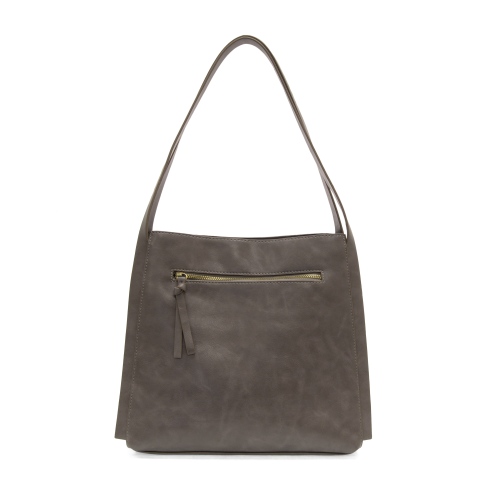 Taupe Grey Joanna Medium Tote - Posh West Boutique