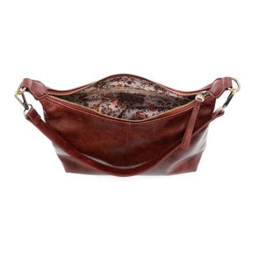 Spicy Red Danna Top Zip Crossbody - Posh West Boutique