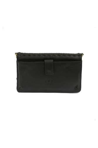 Black Lila Mini Woven Crossbody Bag - Posh West Boutique