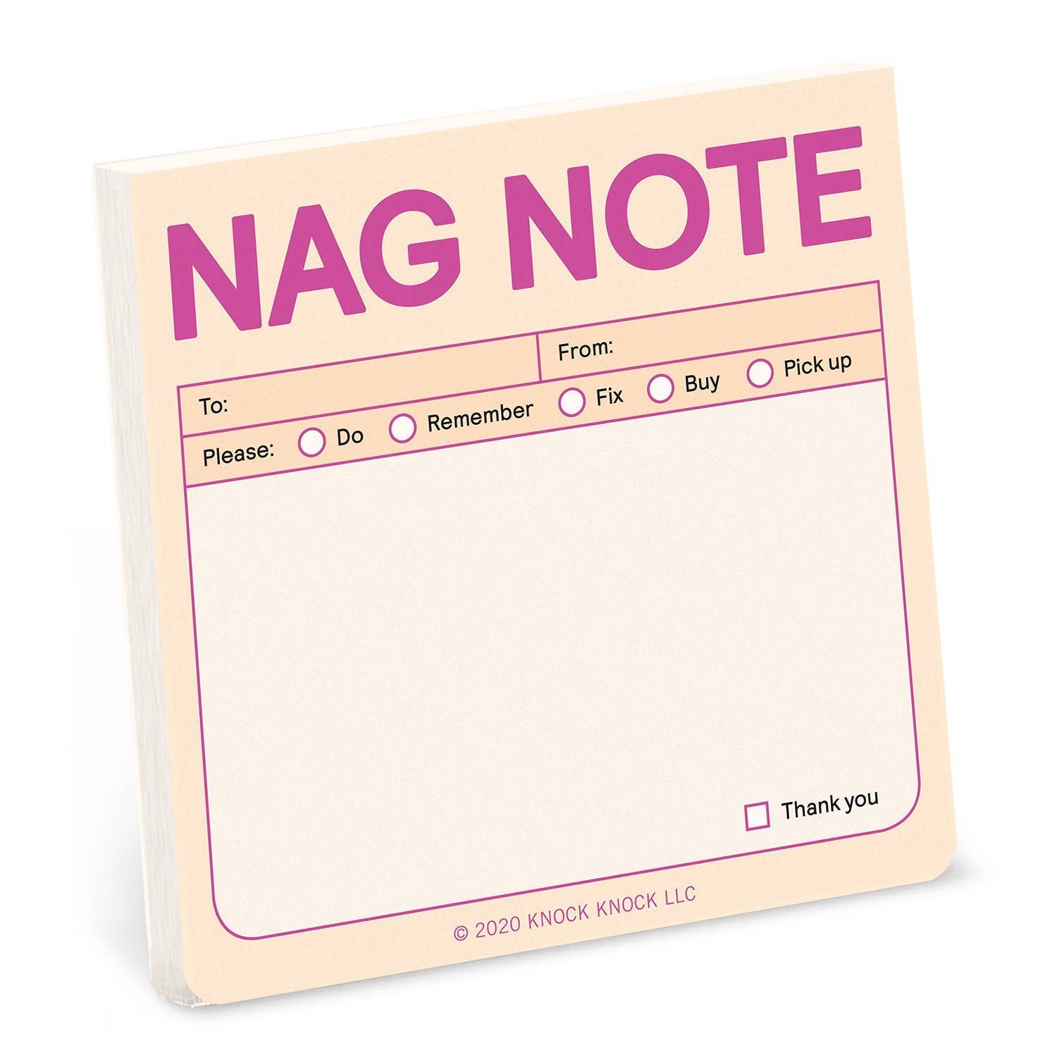 Nag Note Sticky Notes-Peach Color
