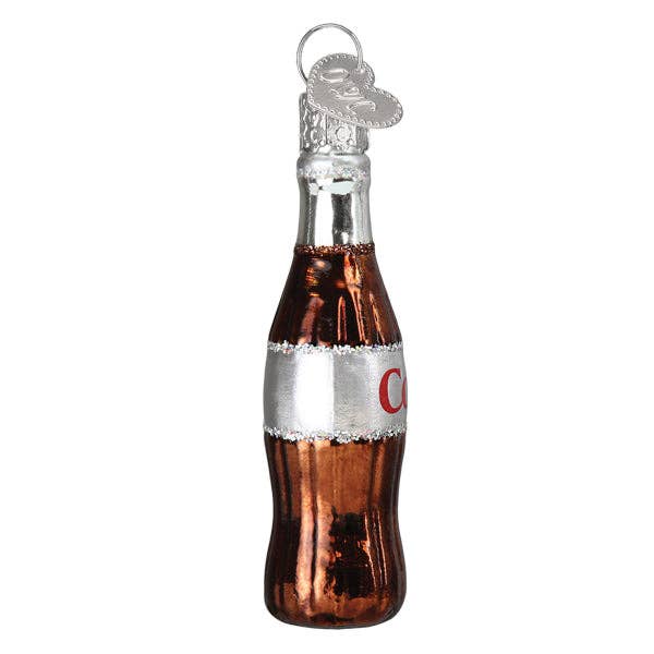 Mini Diet Coke Glass Bottle Ornament