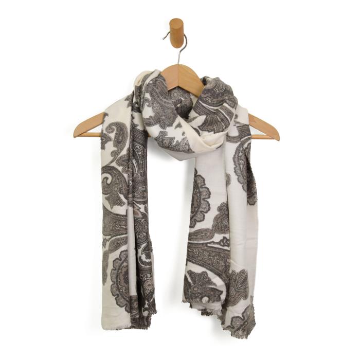 Powder Paisley Scarf - Posh West Boutique