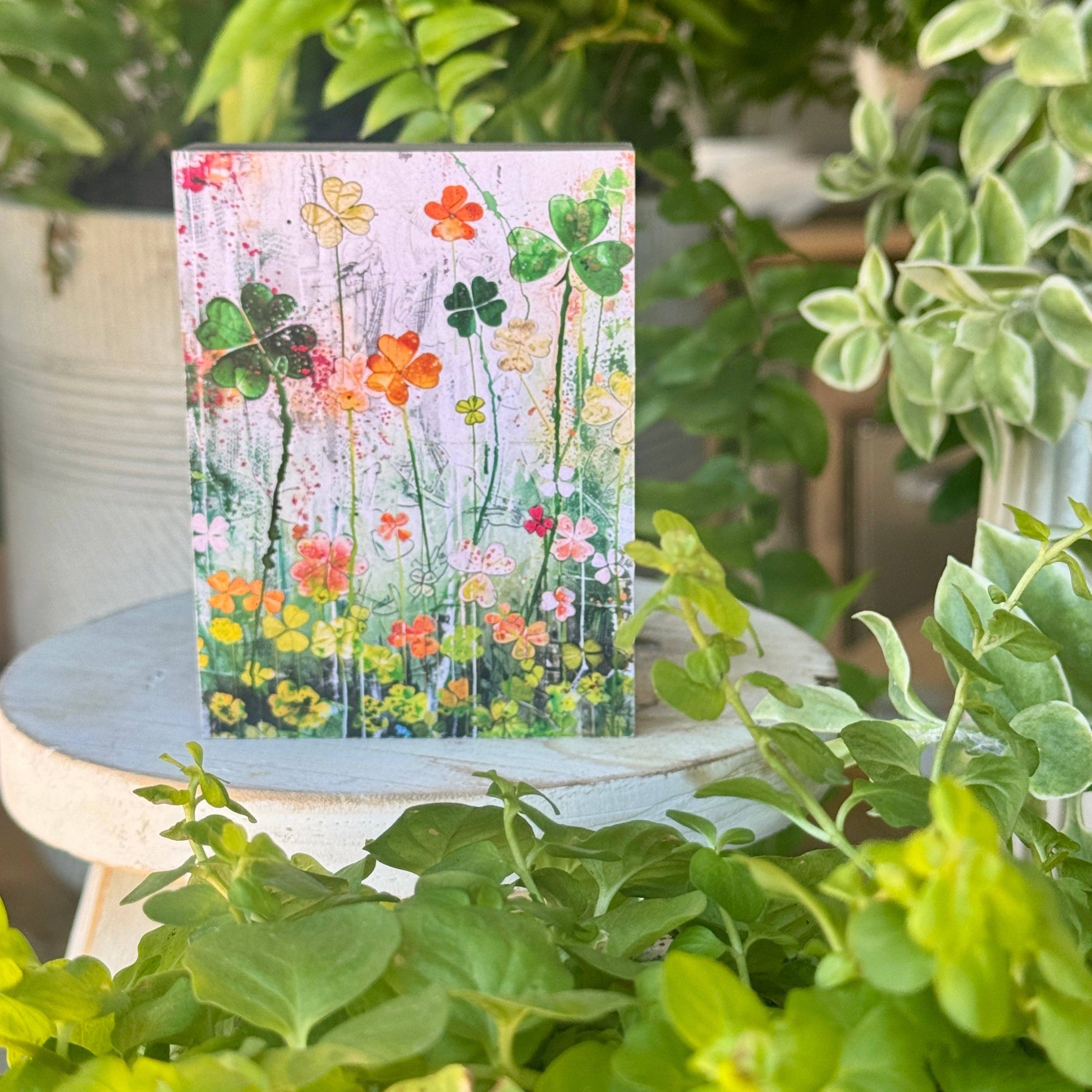 Field of Luck Wood Block - Posh West Boutique