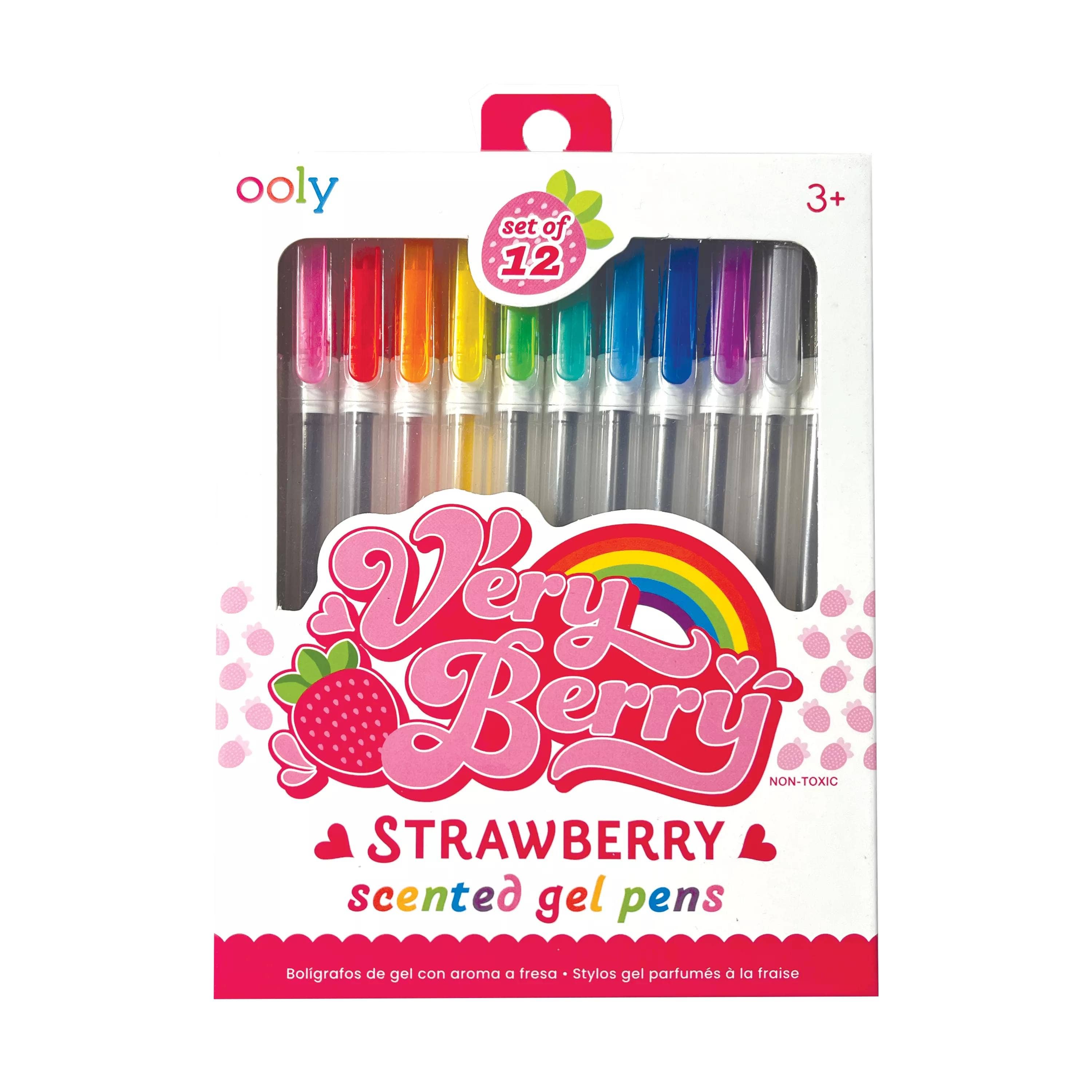 Very Berry Scented Gel Pens - Set of 12 - Posh West Boutique