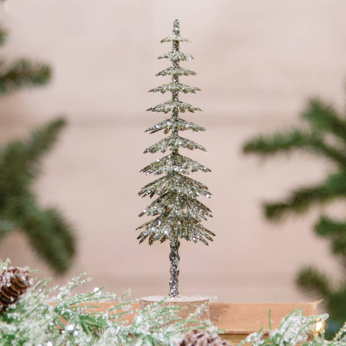 Gleaming Shortleaf Pine Tabletop Tree - Posh West Boutique