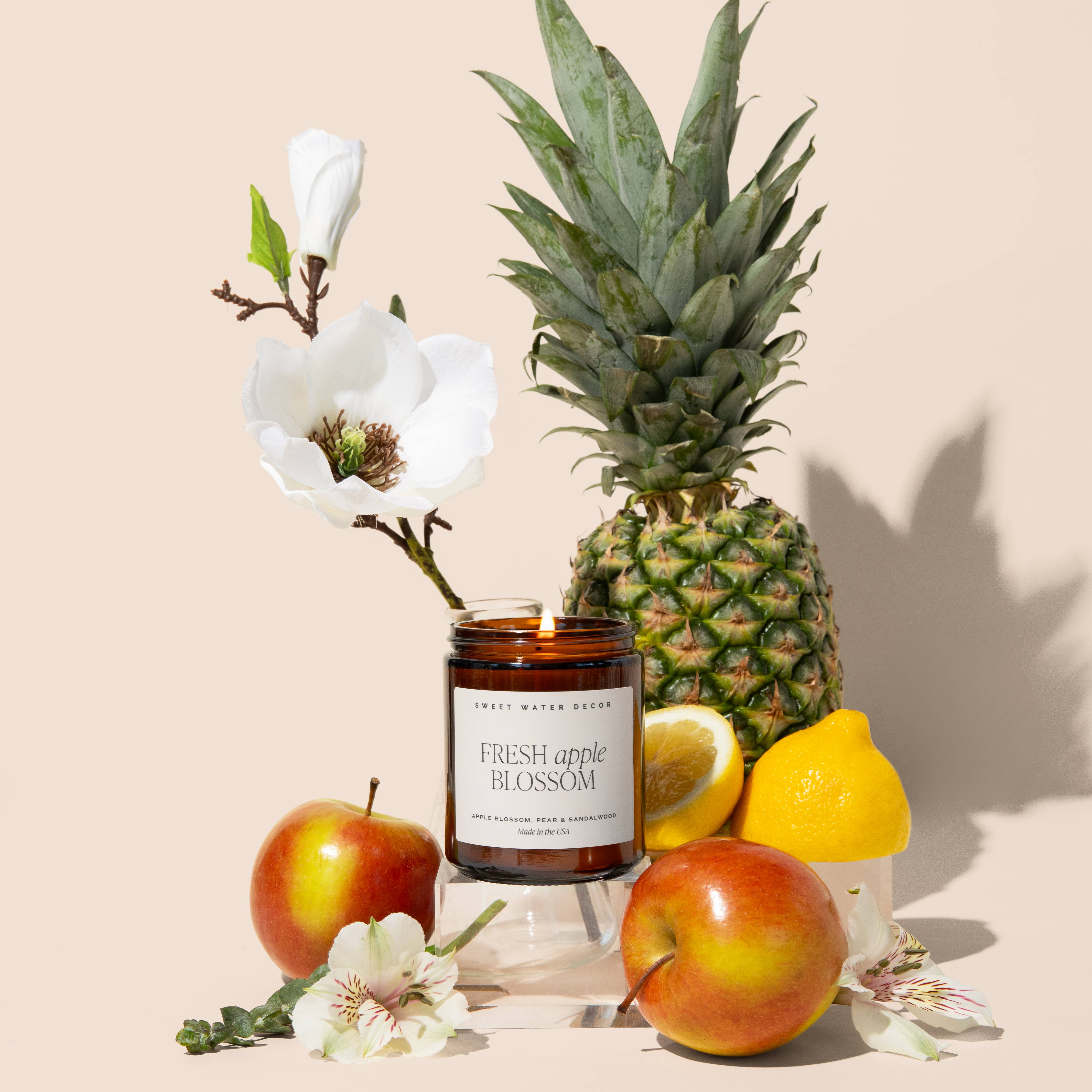 Fresh Apple Blossom Soy Candle - Posh West Boutique