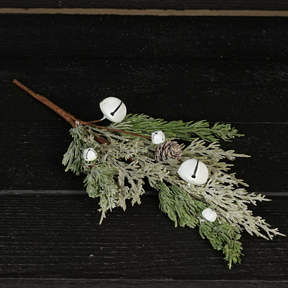 16in Pick-Sparkled soft pines with White bells - Posh West Boutique