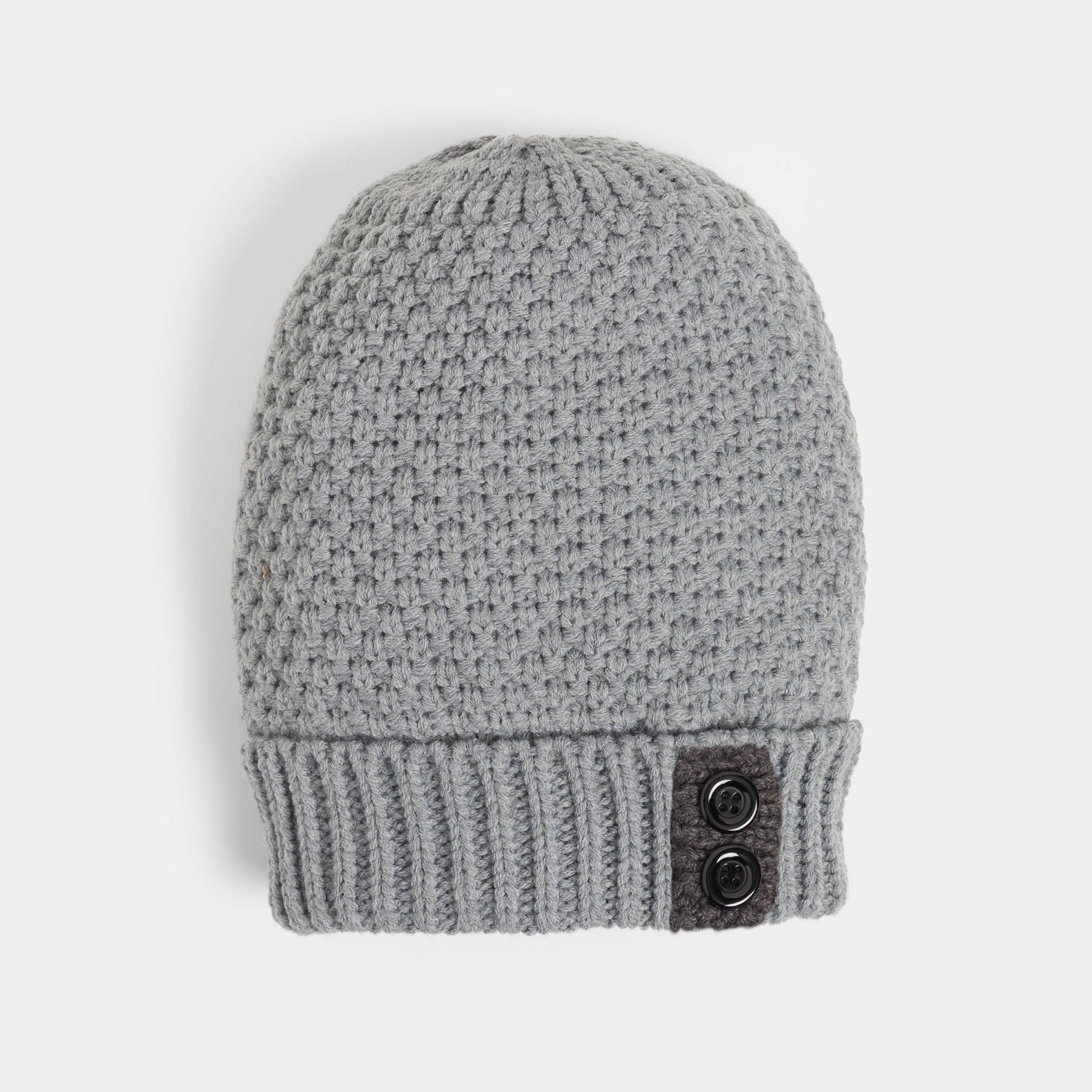 Tab Winter Knit Hat - Posh West Boutique