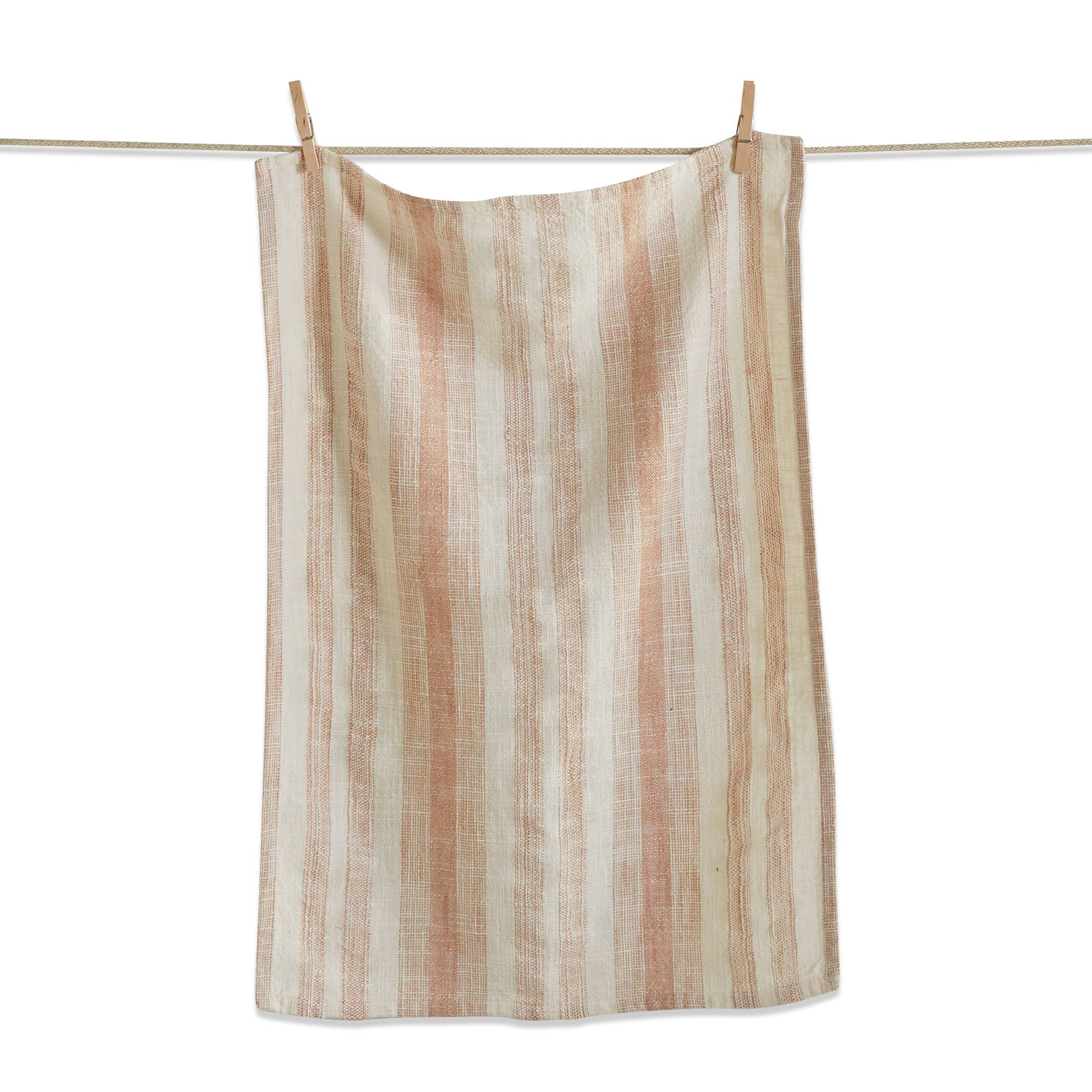 Serene Stripe Dishtowel Blush Cotton - Posh West Boutique