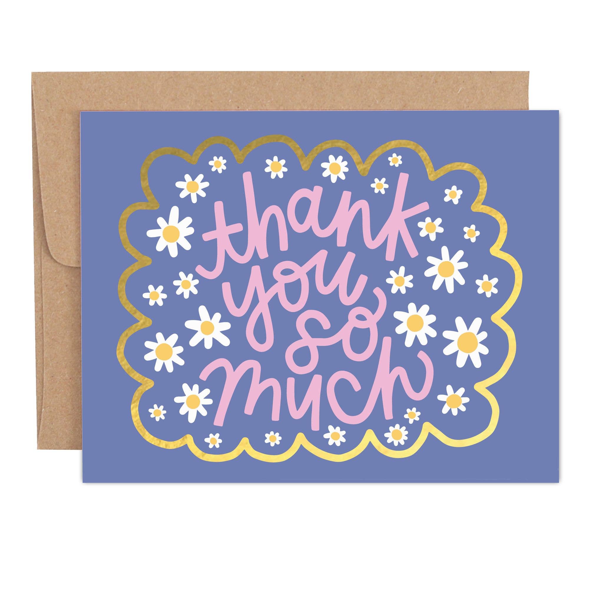 Thank You So Much Daisies Greeting Card - Posh West Boutique