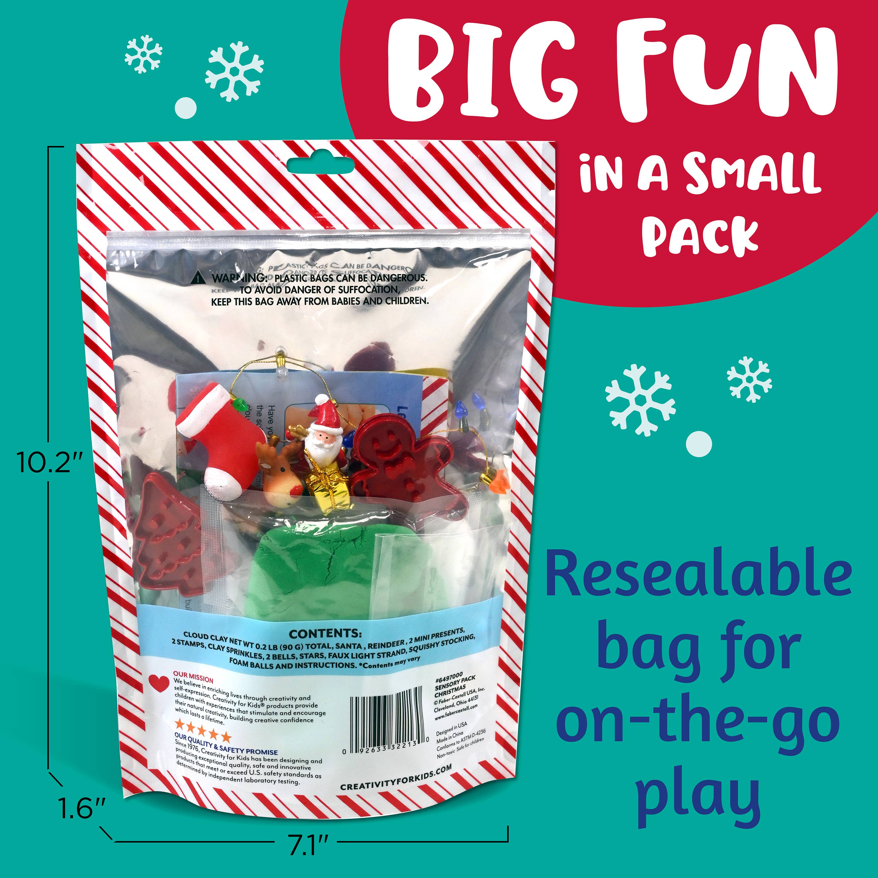 Sensory Pack Christmas Holiday Play Kit for Children - Posh West Boutique