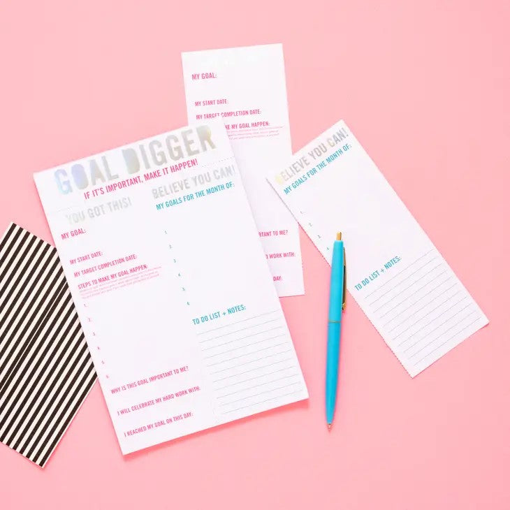 Goal Digger Goal Setting Notepad - Posh West Boutique