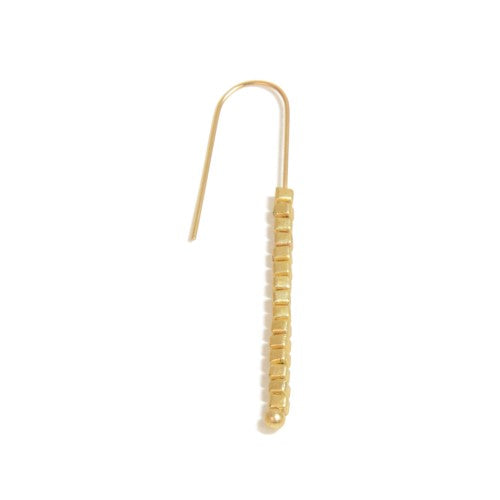Gold Threader Bead Earrings - Posh West Boutique