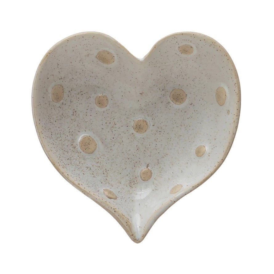 Heart Shaped Stoneware Dish - Posh West Boutique
