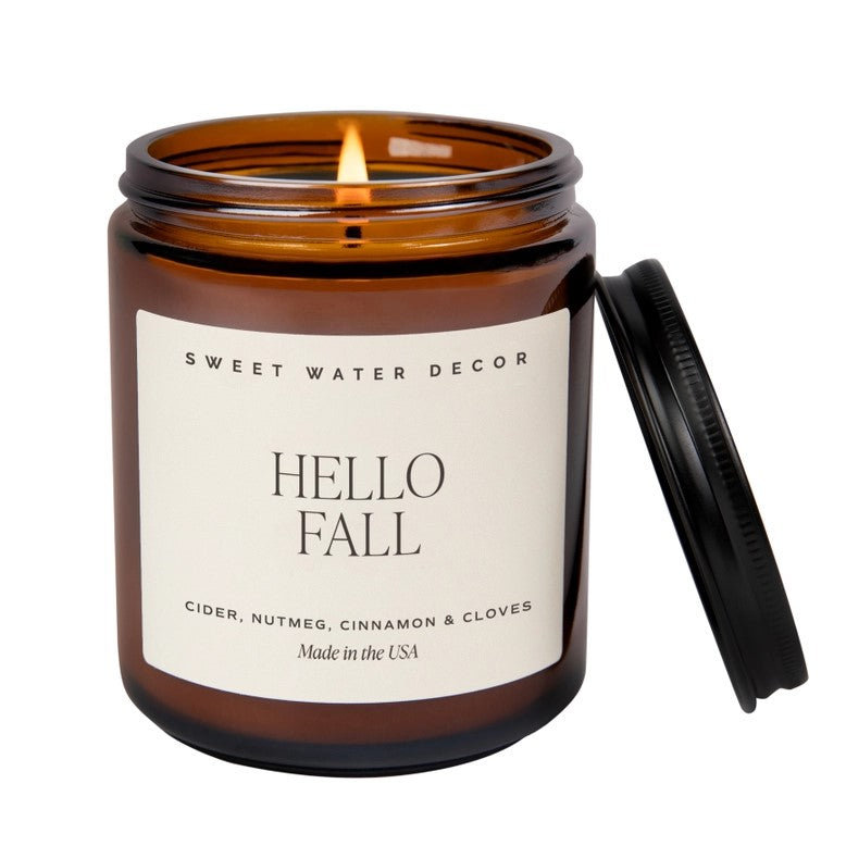 Hello Fall Soy Candle - Posh West Boutique