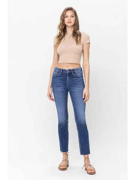 Vervet High Rise Slim Straight Leg Jeans - Posh West Boutique