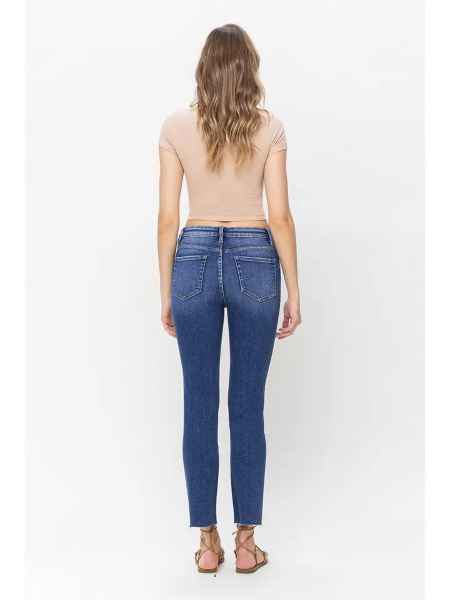 Vervet High Rise Slim Straight Leg Jeans - Posh West Boutique