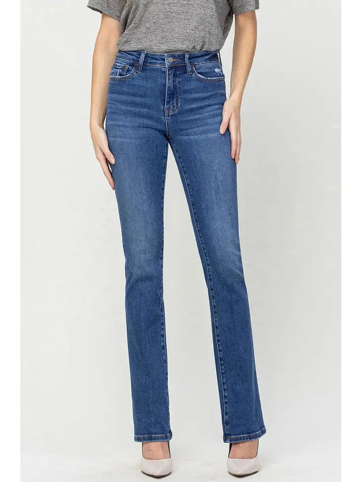 Vervet High Rise Non-Distressed Bootcut Jeans - Posh West Boutique