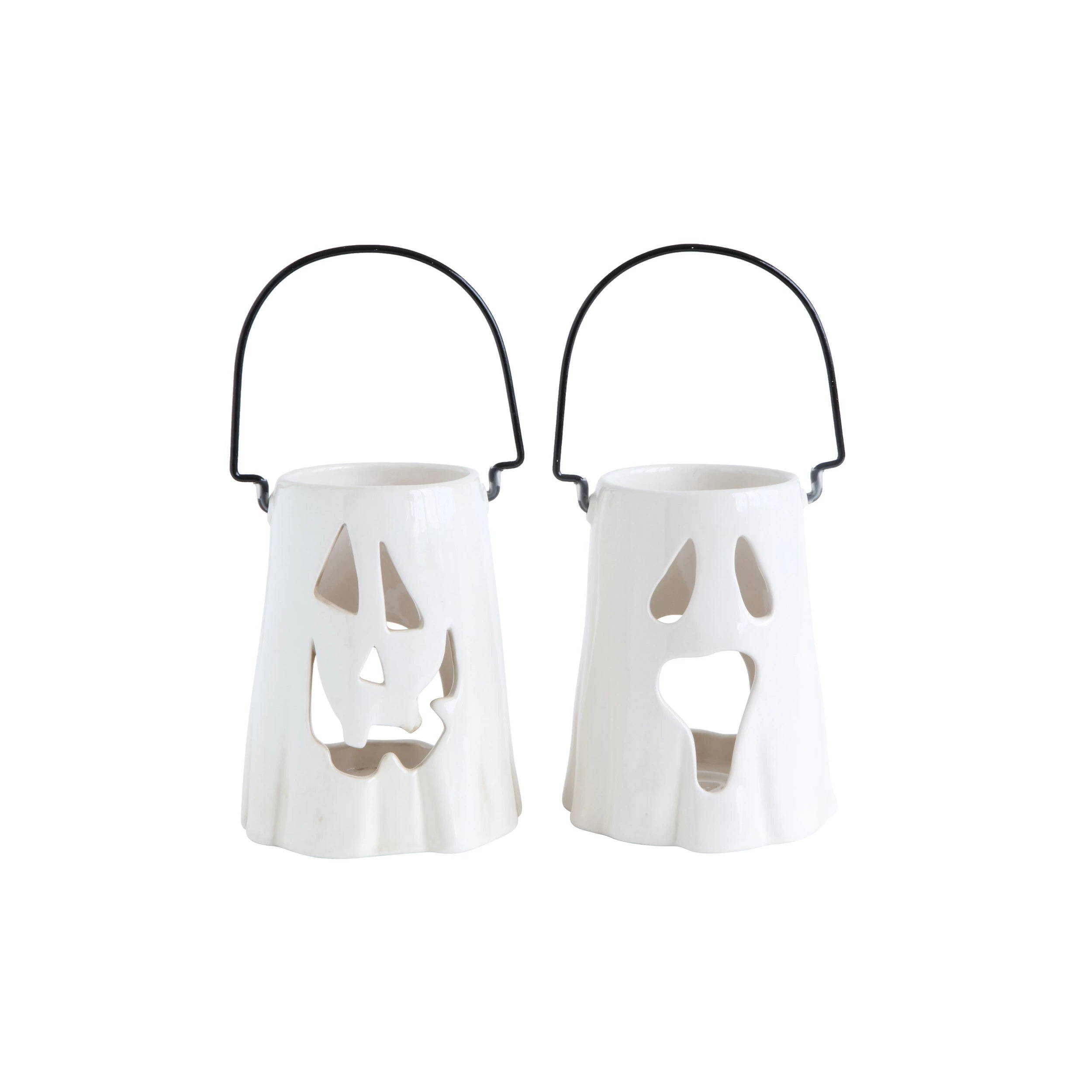 Ceramic Ghost Lanterns- 2 Different Designs - Posh West Boutique