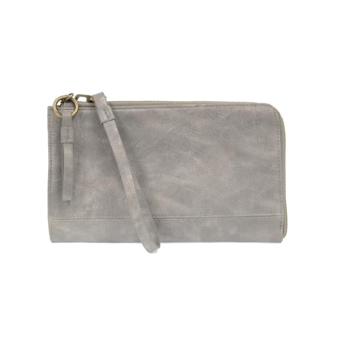 Metallic Silver Karina Convertible Crossbody & Wallet - Posh West Boutique