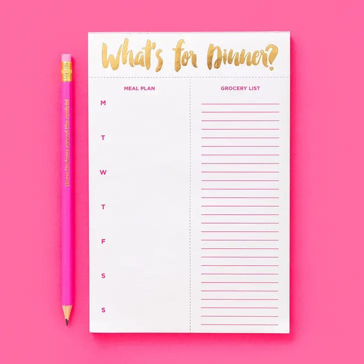 Meal Planning Notepad - Posh West Boutique