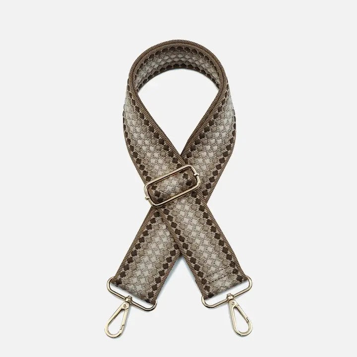 Multi-Brown Dotted Guitar Strap - Posh West Boutique