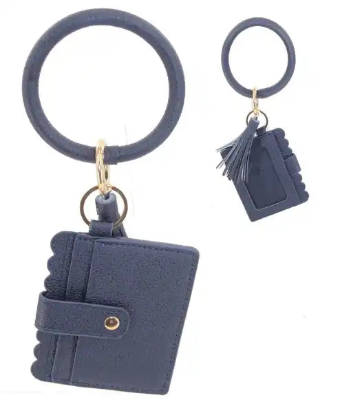 Navy Bangle Keychain Wallet - Posh West Boutique