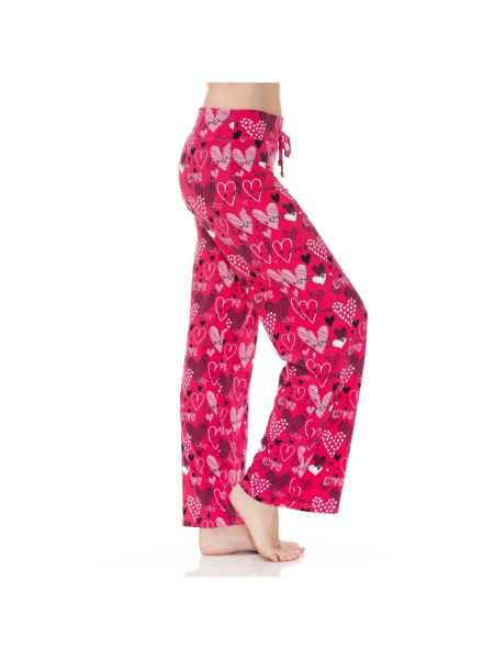 Pink Pajama Pants with Drawstring - Posh West Boutique