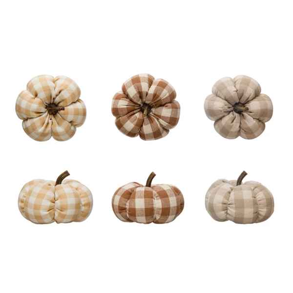 Mini Fabric Check Pumpkin-3 colors available - Posh West Boutique