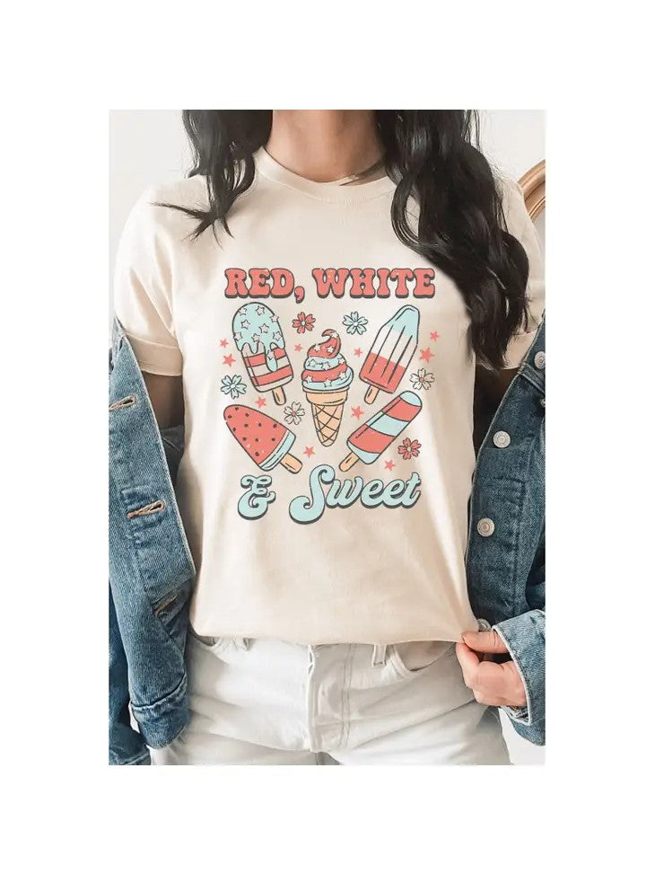 Red White and Sweet T Shirt - Posh West Boutique