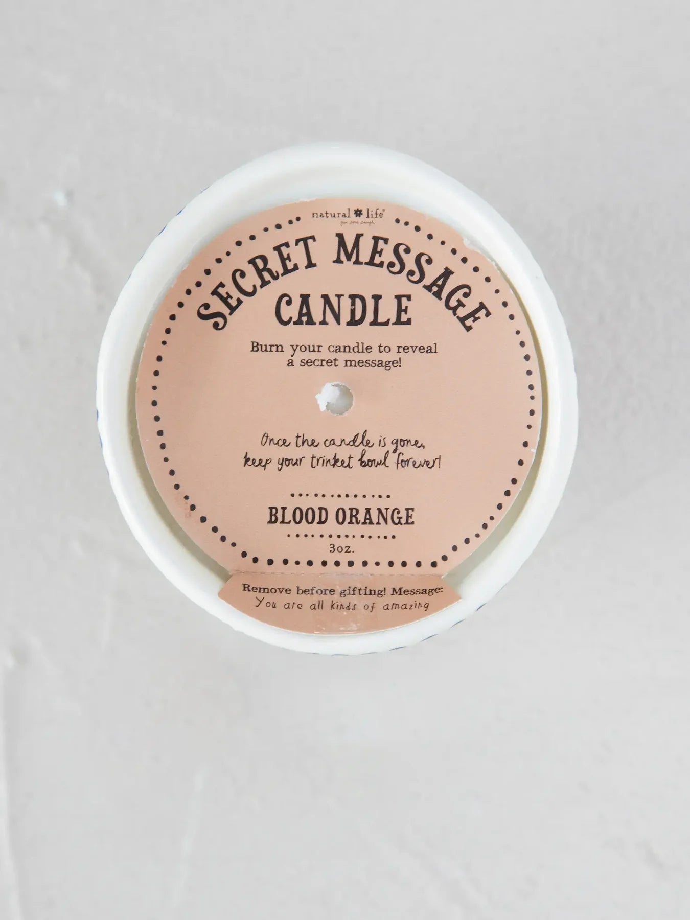 Hidden Message Candle - You Are Amazing - Posh West Boutique
