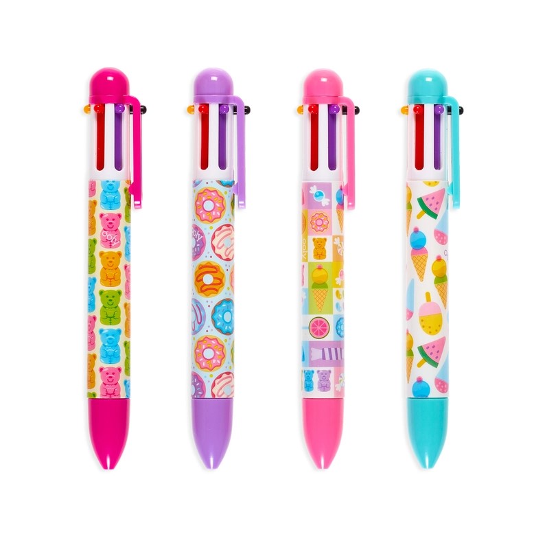 Sugar Joy 6 Color Click Pens - Posh West Boutique